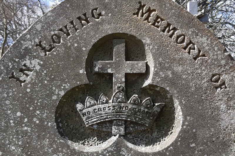 Headstone Crown Symbol