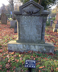 Bombardment victim Harold Frith's Headstone